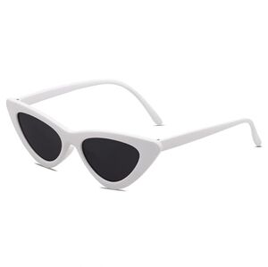 Vintage Narrow Cat Eye Sunglasses Clout Goggles SJ2044 White
